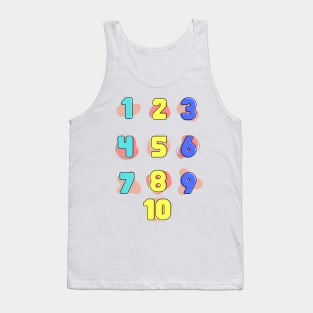 Learning to recognize funny numbers back to school Tank Top